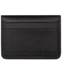 Le Pliage Xtra Card holder , Black - Leather