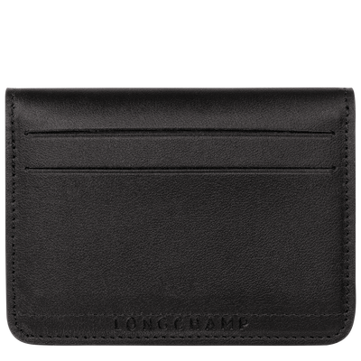 Le Pliage Xtra Tarjetero , Cuero - Negro