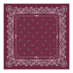 French Bandana Silk scarf 50 , Pomegranate - OTHER