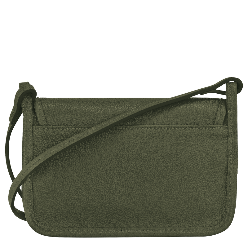 Le Foulonné XS Clutch , Khaki - Leather  - View 4 of  6