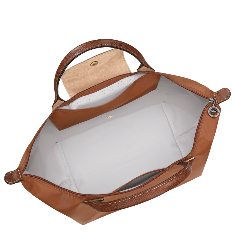 Handtasche M Le Pliage Original , Recyceltes Canvas - Cognac  - Ansicht 4 von 5