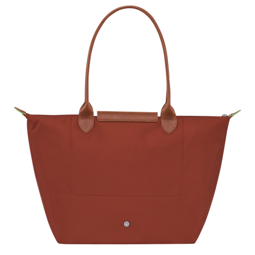 Le Pliage Green L Tote bag , Chestnut - Recycled canvas - View 4 of  5