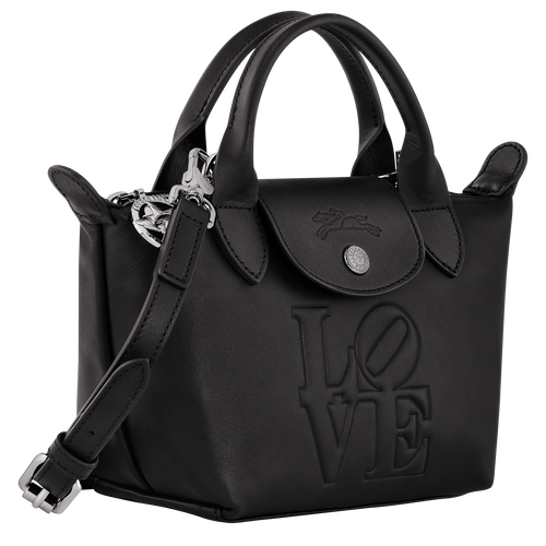 Handtasche XS Longchamp x Robert Indiana , Leder - Schwarz - Ansicht 3 von 5