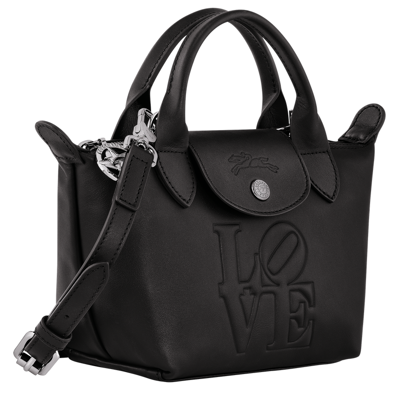 Longchamp x Robert Indiana XS Handbag Black - Leather | Longchamp US