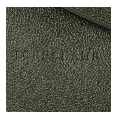 Le Foulonné S Crossbody bag , Khaki - Leather - View 5 of 5