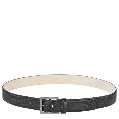 Le Pliage Men's belt , Black - Leather - View 1 of 2