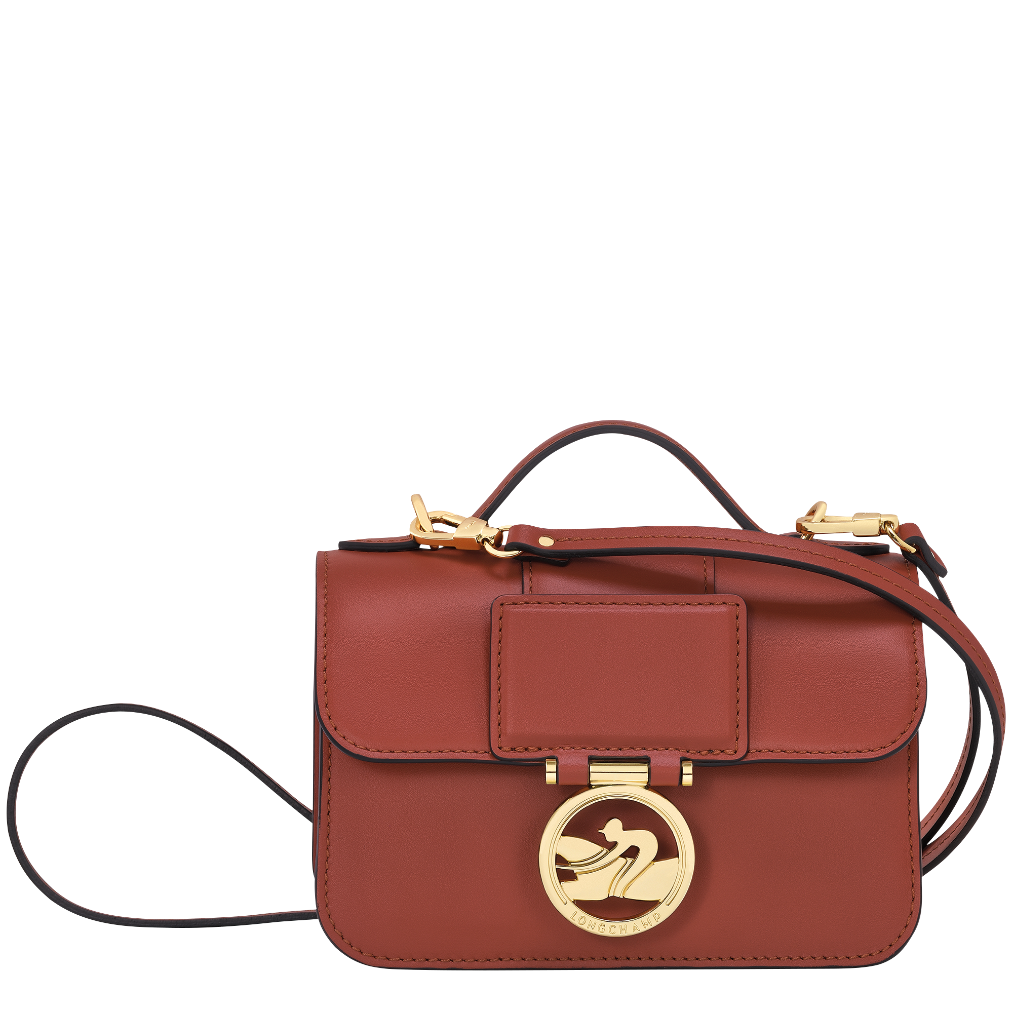 LE PLIAGE JOCKEY TOP HANDLE BAG MAHOGANY