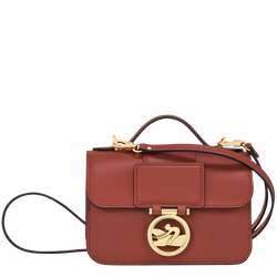 Box-Trot 斜揹袋 XS , 赤褐色 - 皮革