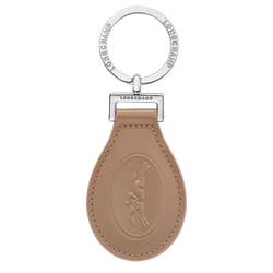 Le Foulonn&eacute; Key ring , Biscuit - Leather