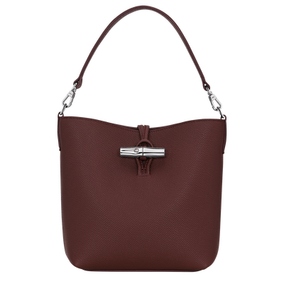 Le Roseau XS Bucket bag , Burgundy - Leather