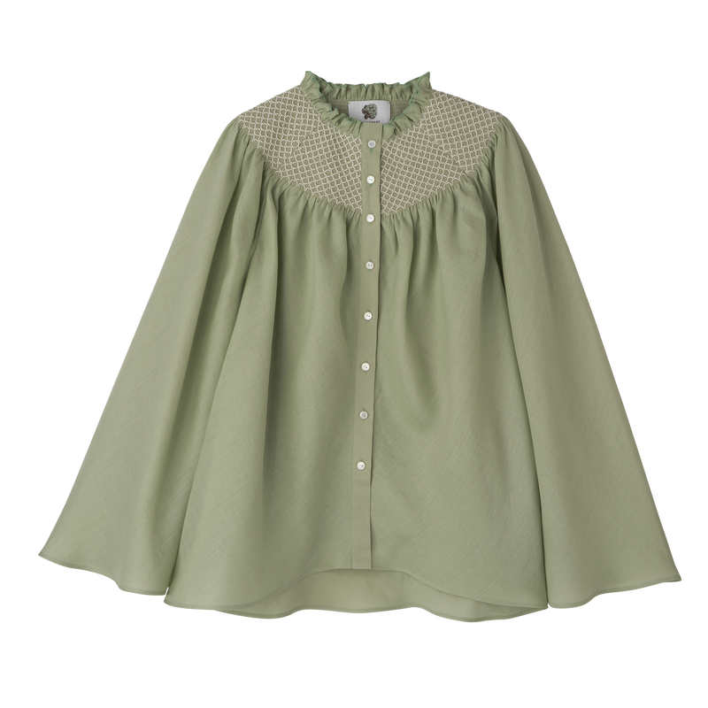 Blouse , Vervain - Smocked veil  - View 1 of 5