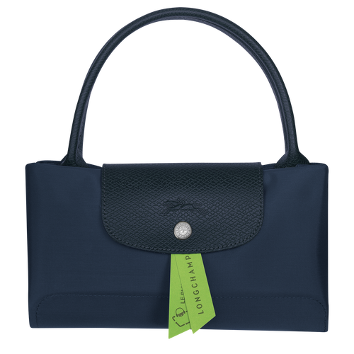 Le Pliage Green M Handbag , Navy - Recycled canvas - View 5 of 5