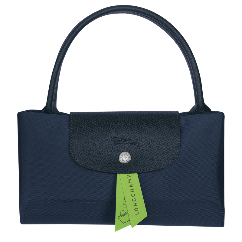 Le Pliage Green M Handbag , Navy - Recycled canvas  - View 5 of 5