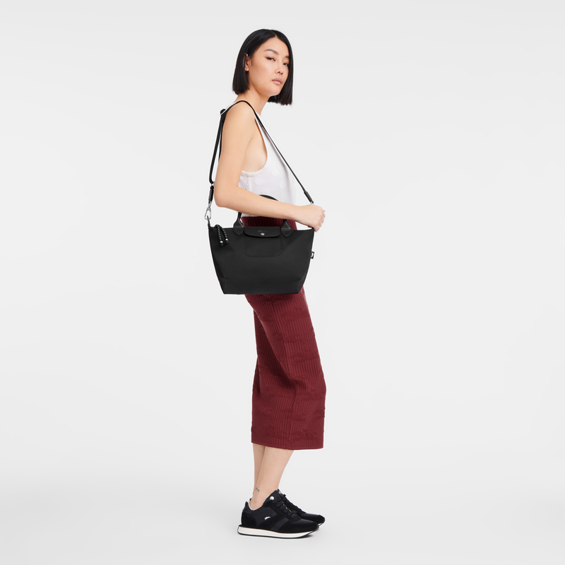 Le Pliage Energy S Handbag , Black - Recycled canvas  - View 2 of 6
