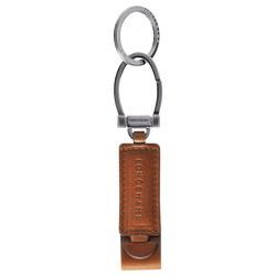 Longchamp 3D Key-rings , Cognac - Leather