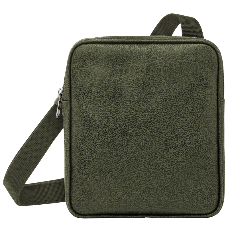 Le Foulonné XS Crossbody bag , Khaki - Leather  - View 1 of  5
