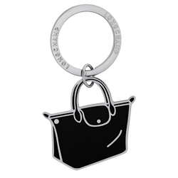 Le Pliage Key rings , Black - Metal