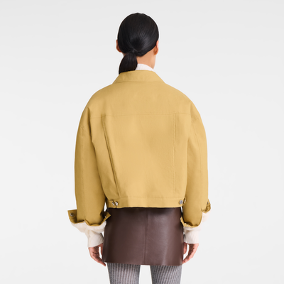 Jacke , Wasserabweisender technischer Canvas - W&uuml;stensand