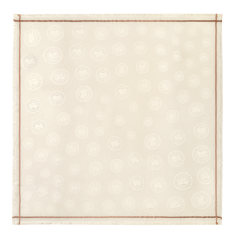 ロンシャン メダル ストール 120X120cm , アイボリー - その他  - ビュー 1: 2