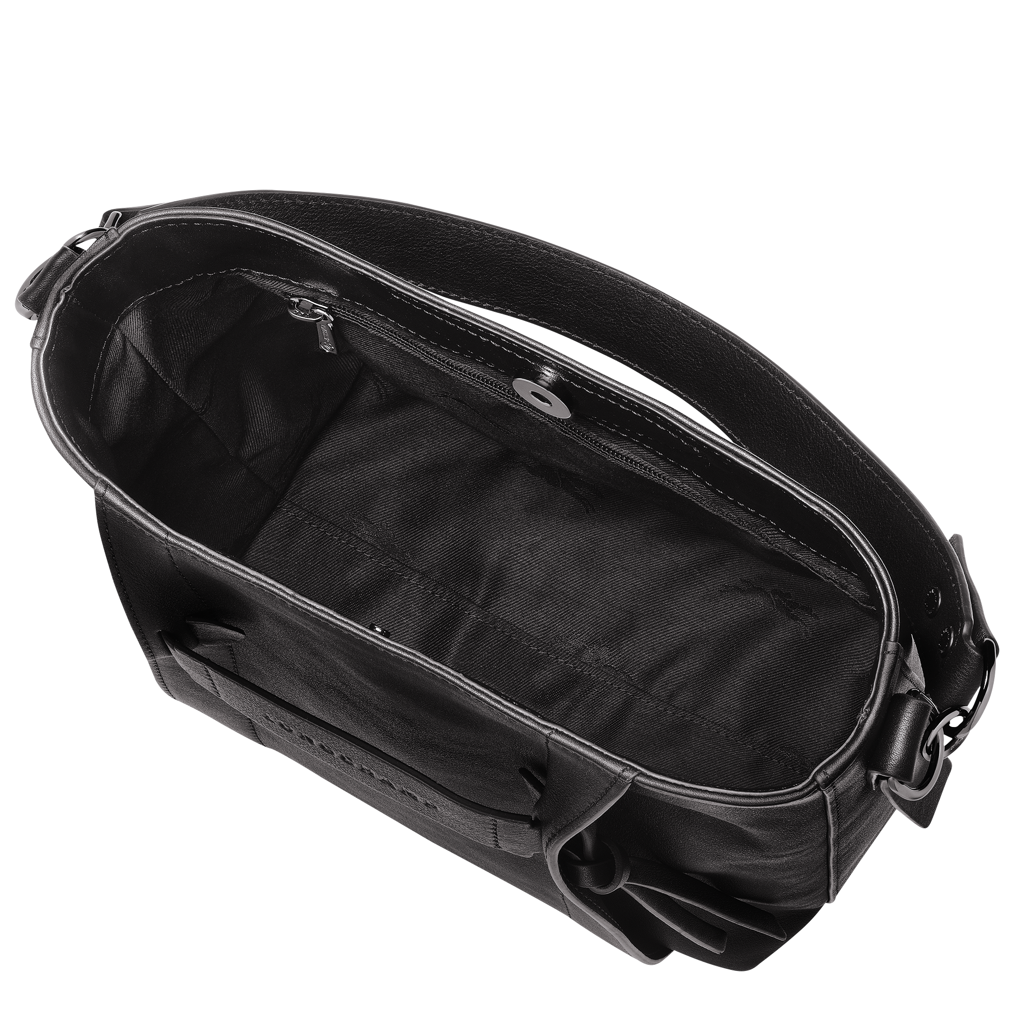 Longchamp 3D 斜背袋 S, 黑色