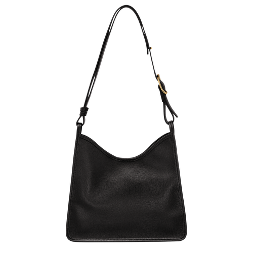Le Foulonné M Hobo bag Black - Leather | Longchamp US