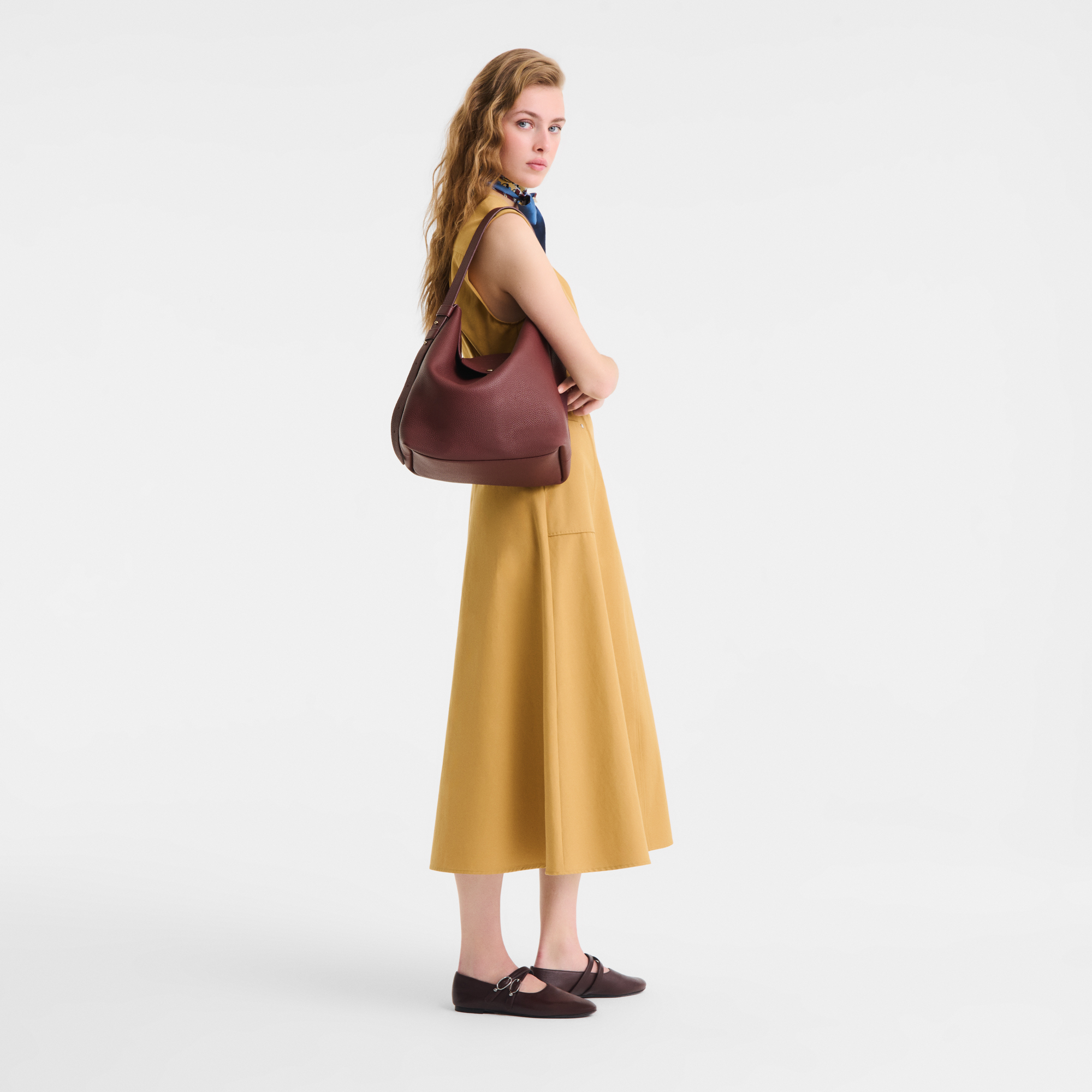 Le Cadence Bolso de hombro L, Burdeos