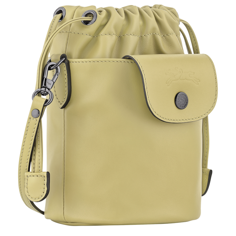 Borsa a secchiello XS Le Pliage Xtra , Pelle - Pistacchio  - View 3 of  6