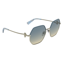 Sunglasses , Gold/Blue - Metal