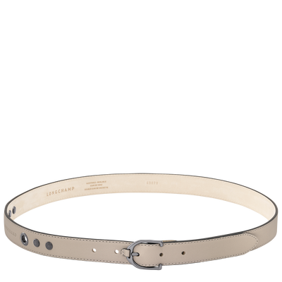 Ceinture femme Longchamp 3D , Cuir - Argile