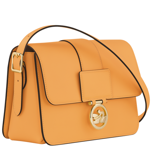 Box-Trot M Crossbody bag , Apricot - Leather - View 3 of  6