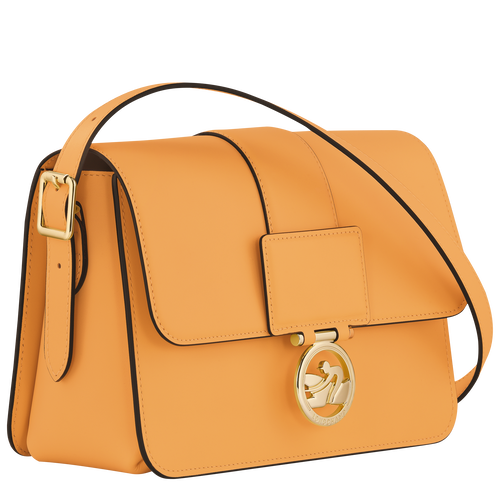 Box-Trot M Crossbody bag , Apricot - Leather - View 3 of  6