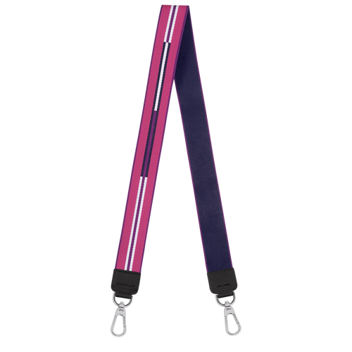 Longchamp Rayures Schouderriem , Violet - Canvas - Weergave 1 van  1