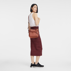 Longchamp 3D 斜背袋 S , 赭黃色 - 皮革