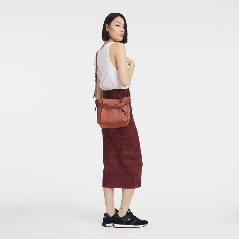 Longchamp 3D S Crossbody bag , Sienna - Leather  - View 2 of  6