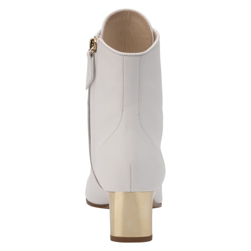 Stivaletti con tacco alto La Patineuse , Pelle - Bianco  - View 4 of  5