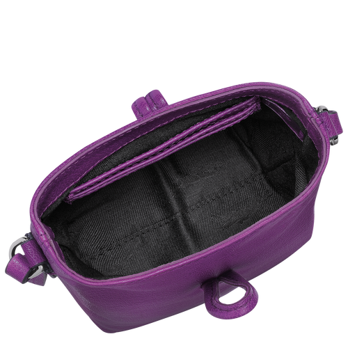 Roseau 系列 斜背袋 XS , 紫色 - 皮革 - 查看 4 5
