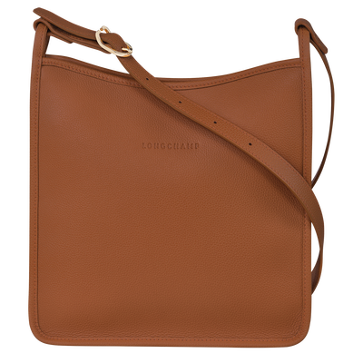Sac bandoulière M Le Foulonné , Cuir - Caramel