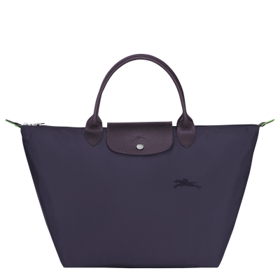 Le Pliage Green Handbag M, Bilberry