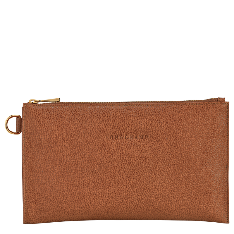 Le Foulonne Pouch Caramel Leather Longchamp CA