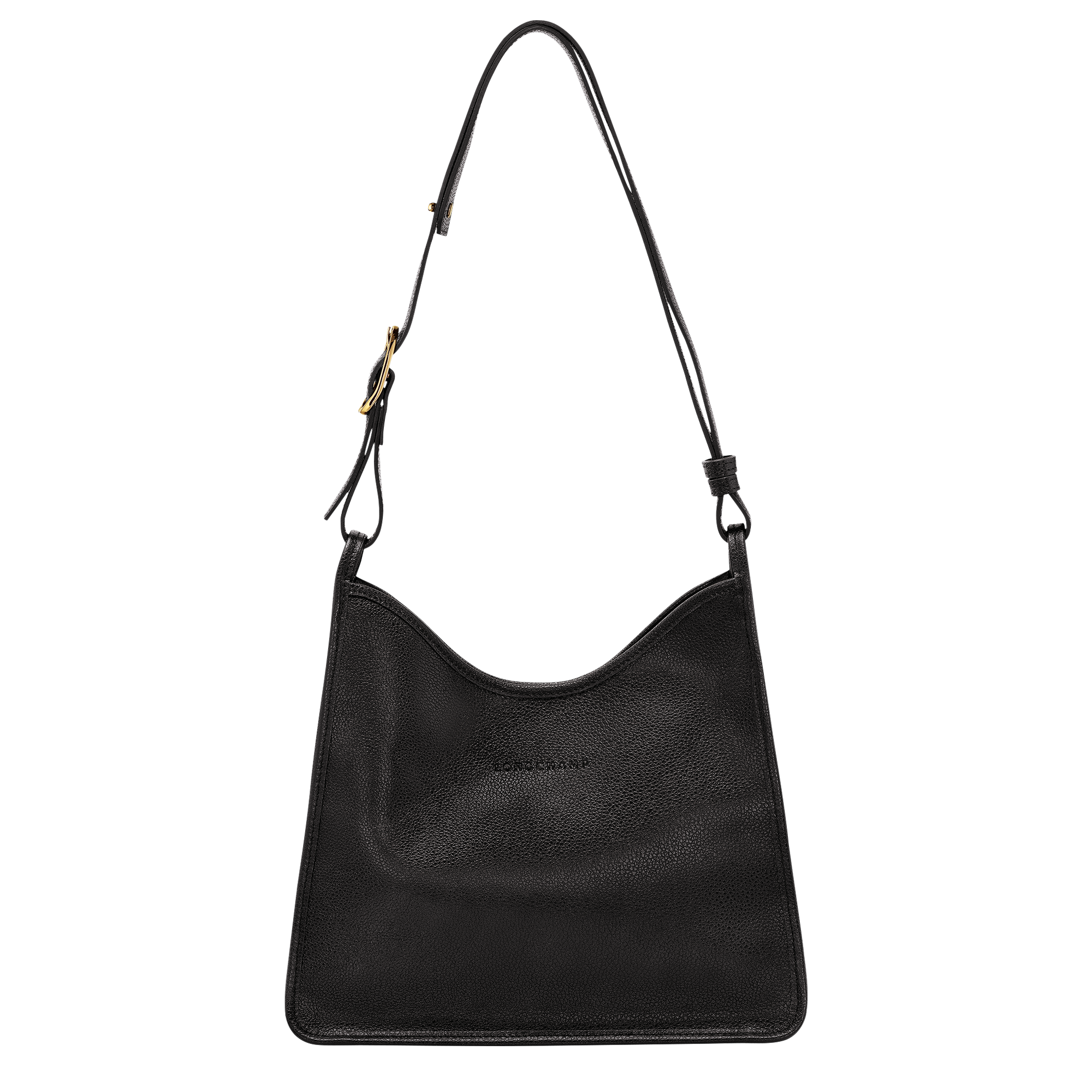 Le Foulonne M Hobo bag Black Leather Longchamp IE