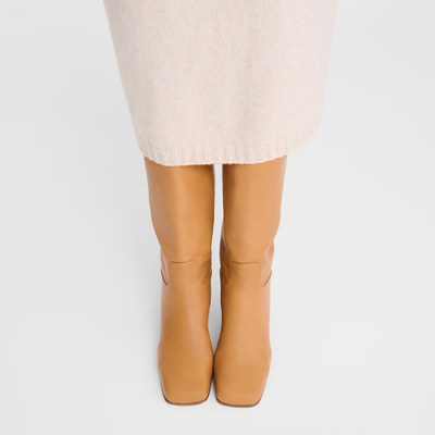Absatzstiefel La Cavalière , Leder - Naturel