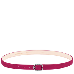 Le Foulonné Ladies' belt , Beetroot - Leather
