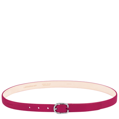 Le Foulonné Ladies' belt , Beetroot - Leather