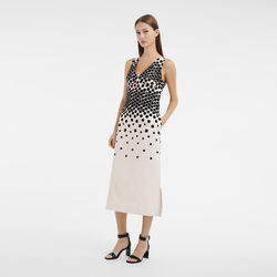 Kollektion Frühjahr/Sommer 2023 Langes Kleid, Beige/Schwarz