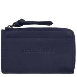 Longchamp 3D 系列 卡片夾 , 藍莓色 - 皮革