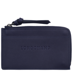 Porte-cartes Longchamp 3D , Cuir - Myrtille