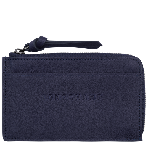 Longchamp 3D Kaarthouder , Bosbessenblauw - Leder - Weergave 1 van  2