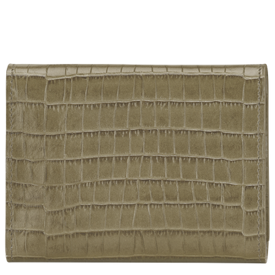 Longchamp Pocket Compact wallet, Olive