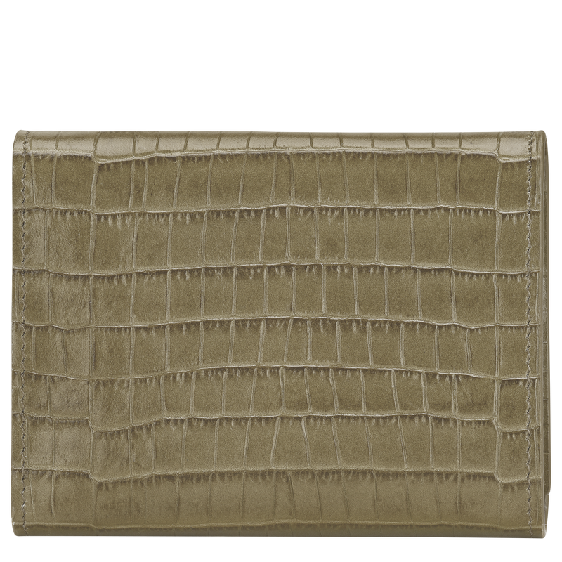 Longchamp Pocket Compact wallet , Olive - Leather  - View 2 of  3