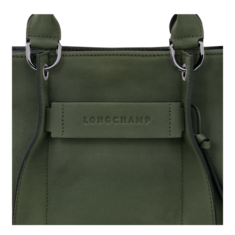Handtasche S Longchamp 3D , Leder - Khaki  - Ansicht 5 von 5